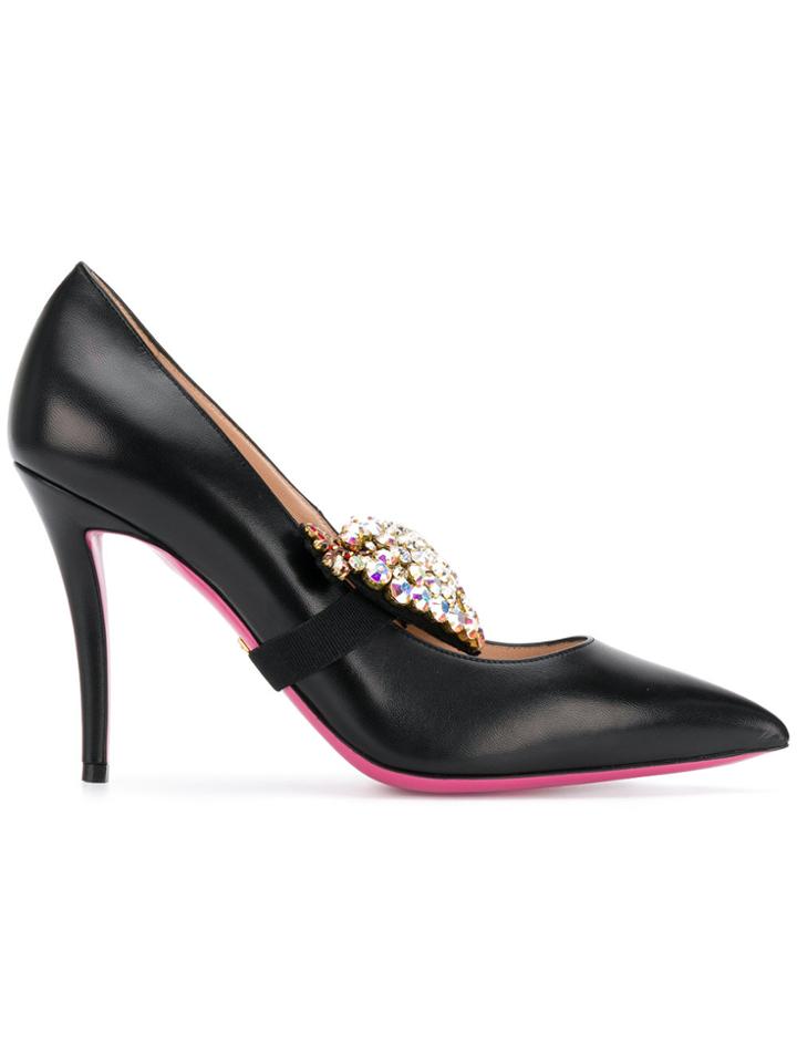 Gucci Embellished Pumps - Black
