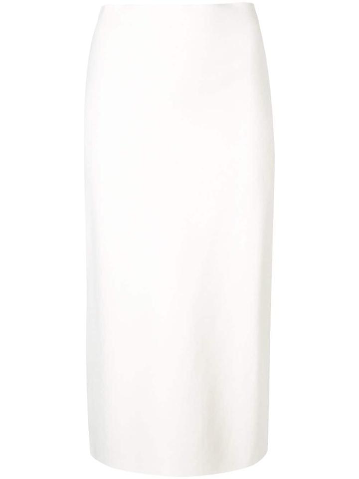 The Row High Waisted Pencil Skirt - White