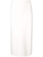 The Row High Waisted Pencil Skirt - White