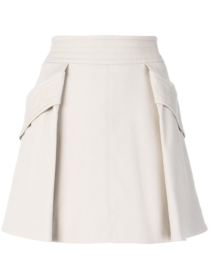 Dorothee Schumacher Draped Front Mini Skirt - Nude & Neutrals