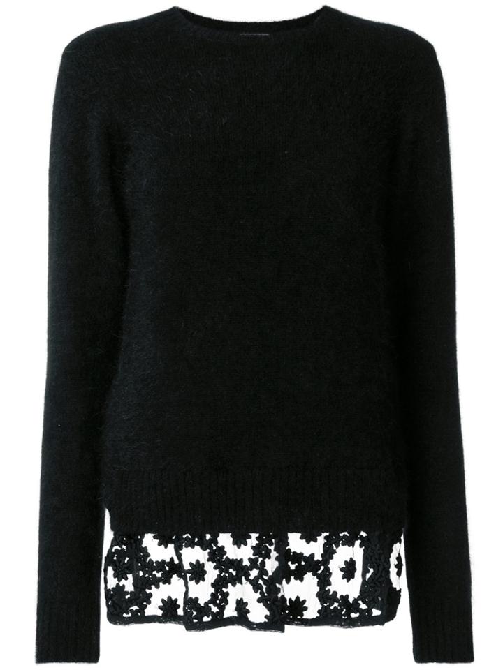 Comme Des Garçons Noir Kei Ninomiya Round Neck Jumper - Black