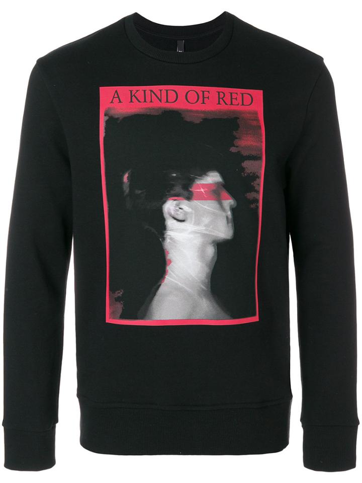 Neil Barrett A Kind Of Red Sweatshirt - Black