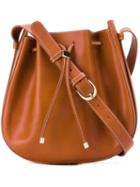Vanessa Seward Drawstring Shoulder Bag, Women's, Brown, Calf Leather