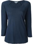 James Perse Raglan T-shirt, Women's, Size: 2, Blue, Cotton