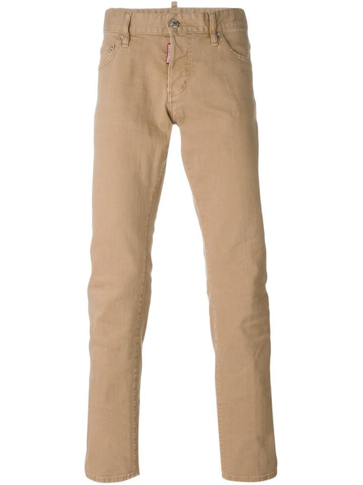 Dsquared2 Slim Jeans, Men's, Size: 54, Nude/neutrals, Cotton/spandex/elastane