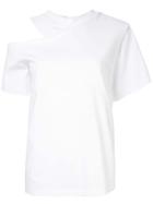Goen.j Cold Shoulder T-shirt - White