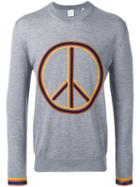 Paul Smith Peace Sign Jumper, Men's, Size: Small, Grey, Merino