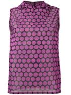 Walter Van Beirendonck Vintage Hooded Sheer Top, Women's, Size: Small, Pink/purple