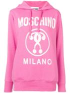 Moschino Logo Hoodie - Pink