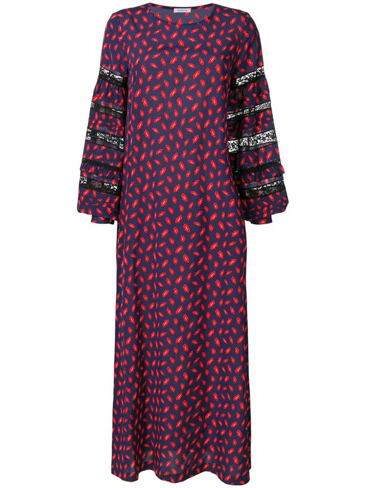 P.a.r.o.s.h. Casual Print 'smack' Dress - Blue