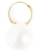Wouters & Hendrix Gold 18kt Yellow Gold Pearl Hoop Earring