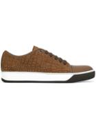 Lanvin Classic Lace-up Sneakers, Men's, Size: 10, Brown, Bos Taurus/calf Leather/rubber