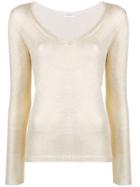 Majestic Filatures Long-sleeve Knit Shirt - Gold