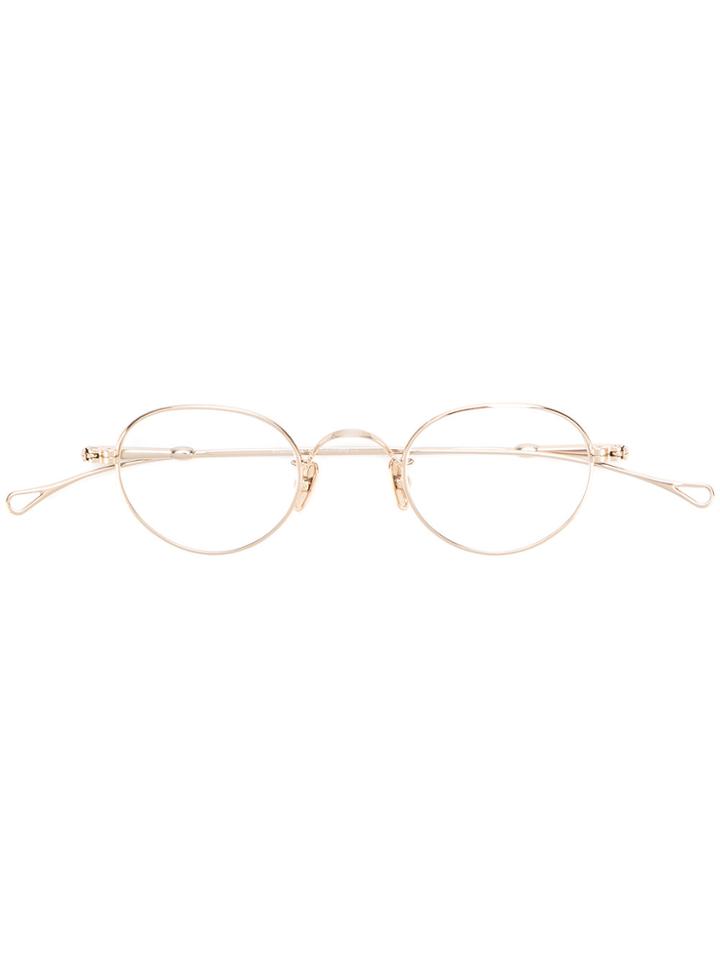 Lunor Round Frame Glasses - Metallic