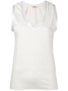 Aviù - Racer Back Top - Women - Cotton - 44, White, Cotton