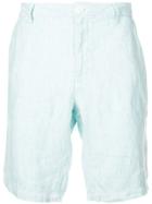 Onia Micro Striped Classic Austin Shorts - Blue