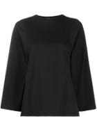 Toteme Fluted Sleeve T-shirt - Black