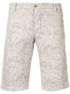Etro Floral Print Chino Shorts - Grey