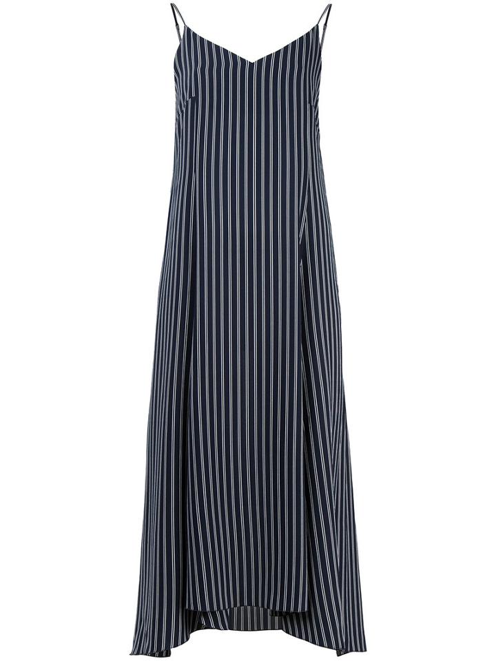 Astraet - Striped Dress - Women - Polyester - One Size, Blue, Polyester
