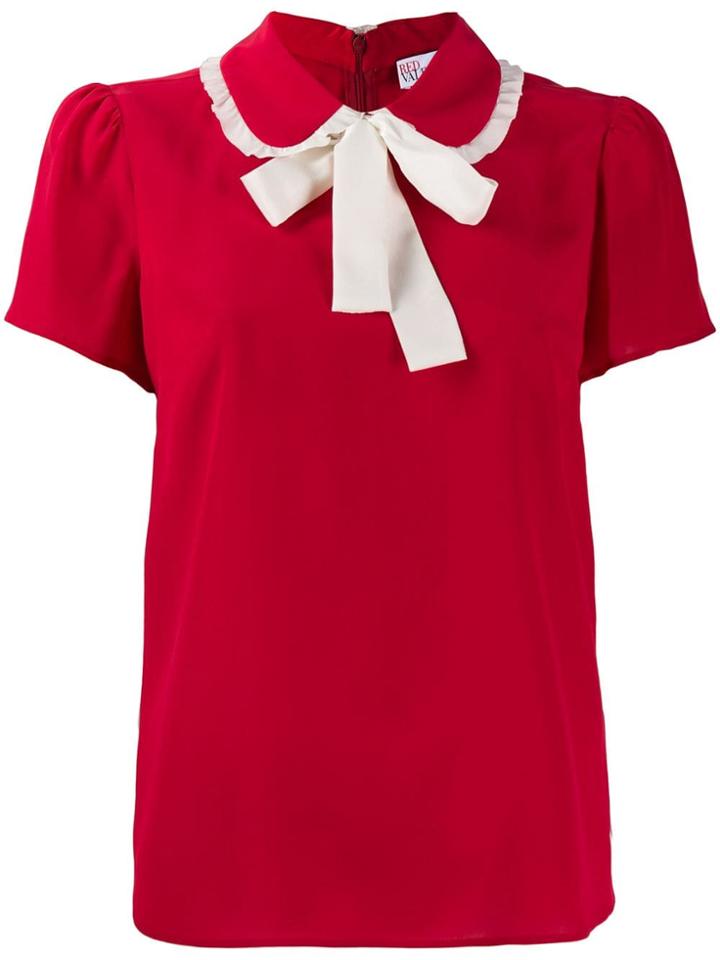 Red Valentino Collar Bow Top