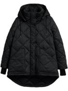 Burberry Detachable Hood Quilted Oversized Jacket - Black