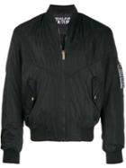 Versace Jeans Couture Etichetta Label Bomber Jacket - Black