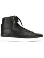 Versace Medusa Hi-top Sneakers, Men's, Size: 41, Black, Leather/rubber