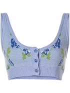 Altuzarra 'sperlonga' Knit Bra Top - Blue