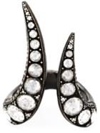 Monan Maleficent Ring, Women's, Size: 52, Black, Diamond/18kt Gold