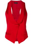 Giorgio Armani Pre-owned Shawl Lapel Vest - Red