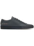 Common Projects Dark Grey Leather Achilles Sneakers