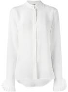 Emanuel Ungaro Mandarin Neck Shirt, Women's, Size: 46, White, Silk