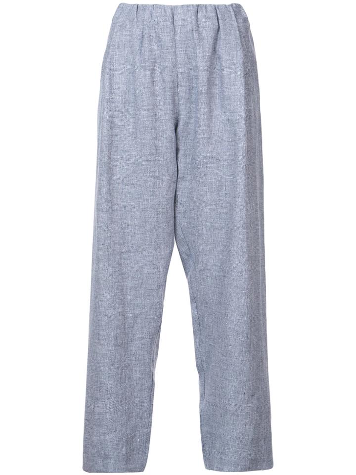 Stephan Schneider Manner Wide Leg Cropped Trousers - Blue