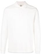 Kent & Curwen Long Sleeve Polo Shirt - Neutrals