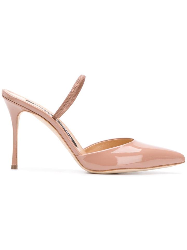 Sergio Rossi Stiletto Mules - Neutrals
