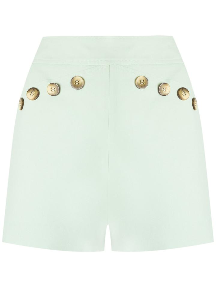 Talie Nk Panelled Shorts, Women's, Size: 36, Green, Acetate/viscose