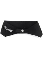 Miu Miu Knitted Collar - Black