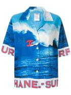 Chanel Vintage Surf Print Shirt - Blue
