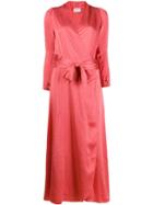 Forte Forte Petalo Wrap Dress - Red