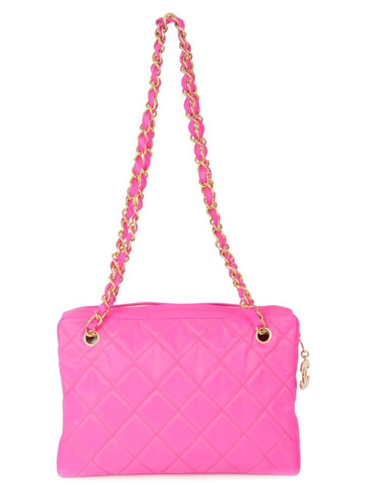 Chanel Vintage Quilted Chain Shoulder Bag - Pink & Purple