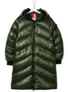 Ai Riders On The Storm Kids Teen Hooded Padded Coat - Green