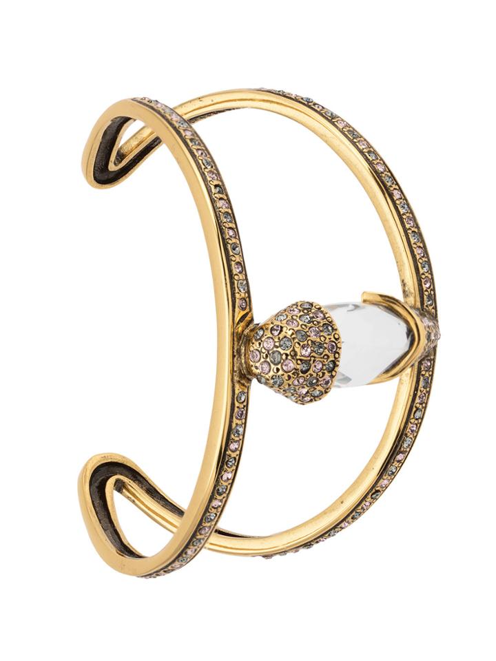 Camila Klein Crystal Embellished Cuff - Metallic