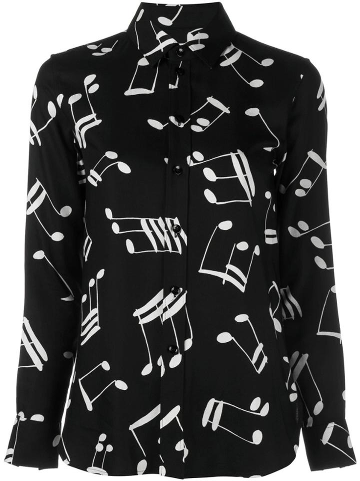 Saint Laurent Musical Notes Classic Shirt - Black