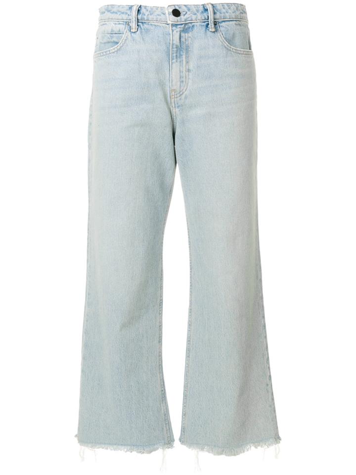Alexander Wang Flared Cropped Jeans - Blue