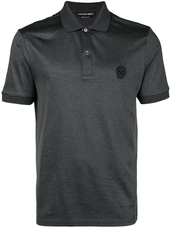 Alexander Mcqueen Classic Piqué Polo Shirt - Grey