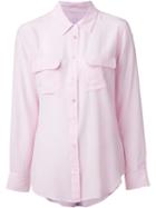 Equipment Classic Shirt, Women's, Size: S, Pink/purple, Silk