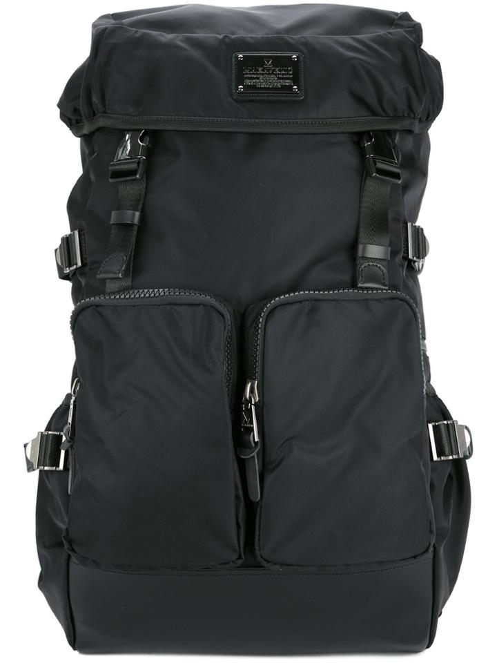 Makavelic Sierra Superiority Double Belt Backpack - Black