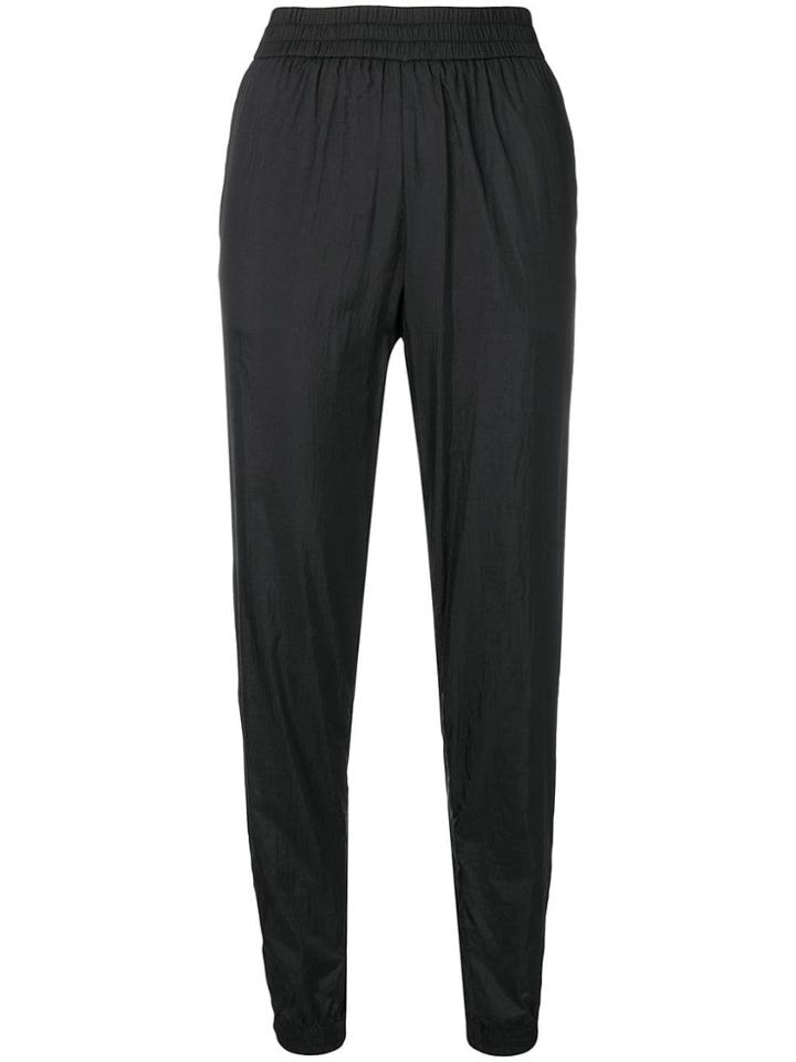 Paco Rabanne Tapered Track Style Trousers - Black