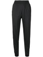 Paco Rabanne Tapered Track Style Trousers - Black
