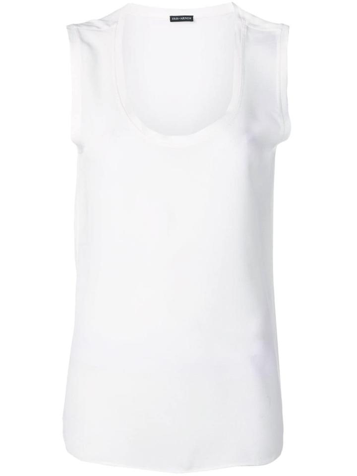 Iris Von Arnim Plain Tank Blouse - White